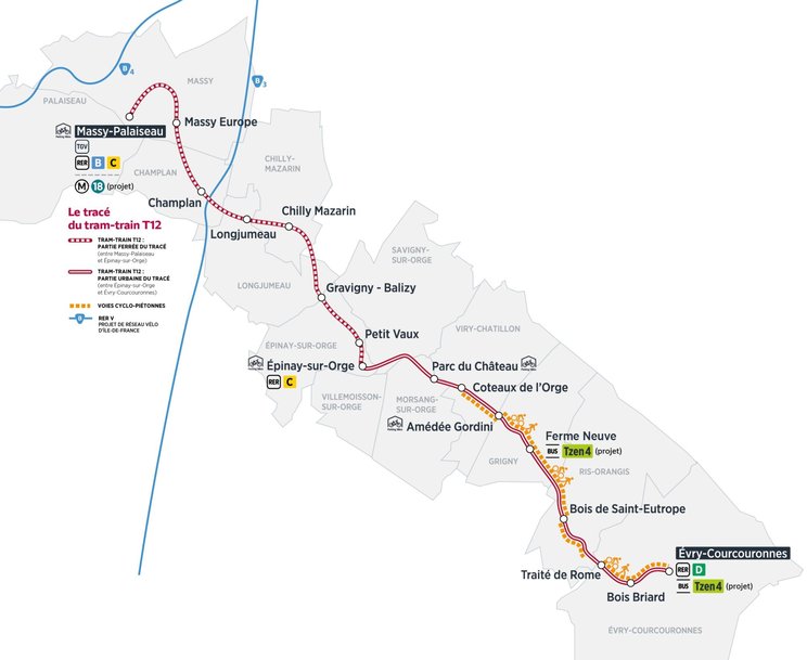 DÉMARRAGE DE LA MARCHE À BLANC DU TRAM-TRAIN T12 : DERNIÈRE ÉTAPE AVANT L'INAUGURATION DU 9 DÉCEMBRE